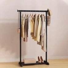 Double-Rod Clothes Rack, Can Hang Clothes, Multifunctional Bedroom Garment Rack - Một cỡ - Xem 6