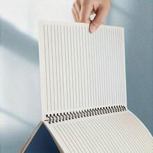 8pcs A5 Spiral Notebook - Durable Soft Cover, Double Wire Binding|   Space-Themed Minimalist Design|   Suitable For Students, Office And Professionals Use - Diary Book, Account Book, Organizer Notebook|   Sturdy Cover, Long-Lasting And Durable Spiral Loose-Leaf Journal - A5橫線本 - 查看 9