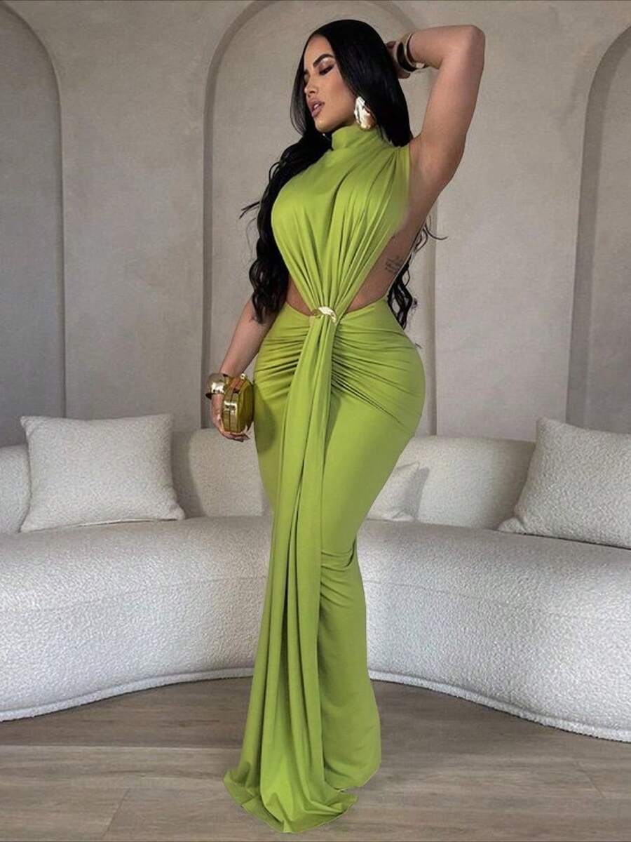 Vestidos Elegantes De Mujer Christmas Dresses For Women Thanksgiving Outfit Women Winter Dresses For Women Holiday Dresses For Women Cocktail Dress - màu xanh lá - Xem 1