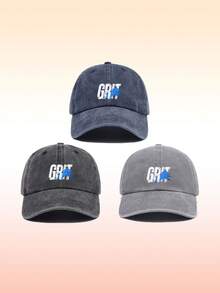 1pc Men's Letter Print Baseball Cap Breathable Material Baseball Cap Outdoor Sports Adjustable Hiking Casual Street Fashion Hat Unisex Versatile Dad Hat Multiple Colors Available - Multicolor - View 2