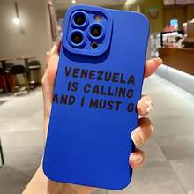 2026 nueva funda de teléfono mate, Funda de Teléfono  está llamando y debo irme diseño impreso para iPhone 17 14 13 12 11 Pro Max Se  Galaxy S23 S22 S21 Note 20 protector de teléfono funda de pareja regalo para novio novia regalo de vacaciones - Azul Klein - Ver 2