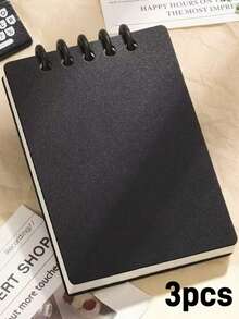 1-20pcs Customized Loose-Leaf Macaron Notebook, Office & Study Supplies, 80 Pages. Compact & Portable, Suitable For Classroom Notes, Recording Client Needs, Schedule Planning And Life Organization.