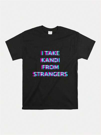 Techno-Edm-Festival-Raver-Shirt 2024 Sportief Zwart T-shirt met korte mouwen voor heren, 220 g