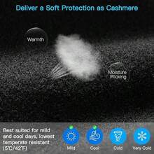 1PC Autumn/Winter Warm Gloves For Men And Women, Cycling Gloves, Windproof And Waterproof, Skiing, Biking, Outdoor Sports, Touchscreen Gloves - màu đen - Xem 2