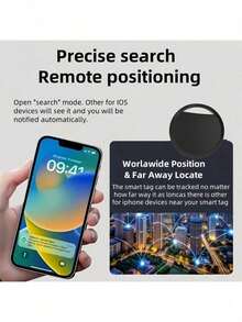 1pc GPS Smart Anti-Loss Tracker - MFi Certified, Real-Time Tracking, No Installation Required, Suitable For Pets, Bags, Luggage, Bicycles, Cars, Compatible With GPS System Find My App, Anti-Loss Worry-Free (Suitable For Closed Ecosystem Phones With Native Find Tool) - Multicolor - View 8