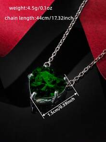 1 Peça Colar Pendente de Zircônia Cúbica Bonito para Adolescentes, para Decoração Diária, para Festa, Joia, Presente de Aniversário