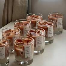 抹茶咖啡香氛蜡烛罐装，家居装饰蜡烛，芳香疗法，适合冥想/瑜伽/放松，男女皆宜的完美礼物，生日/母亲节/父亲节/周年纪念日/感恩节/情人节/婚礼的理想之选