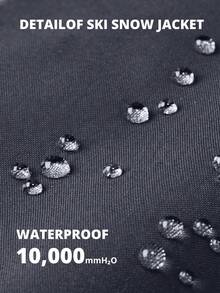 CAMEL CROWN 男士登山滑雪雪衣防水冬季外套單板滑雪風衣防風保暖連帽雪衣