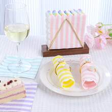 20Pcs Disposable Cocktail Napkins, 5 X 5 Inches, 2-Ply, Scalloped Edge, For Dinner Wedding Birthday Party Bridal Anniversary Reception Event - Multicolor - View 6