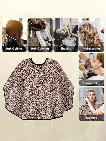 1-delad frisörkappa och förkläde – Ett multifunktionellt salongsförkläde perfekt för smink och schamponering; ett tillbehör för frisörer.