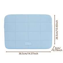 Cute Quilted Tablet Bag Laptop Bag, Soft Padded Laptop Protective Case With Grid Stitching, Anti-Fall And Shock-Absorbing, Suitable For School, Office, And Commuting Back To School Stuff Bag For School Work Laptop Bag For Women Mac Book Casemacbook Case College Essentials Laptop Sleeve - 彩色 - 查看 13