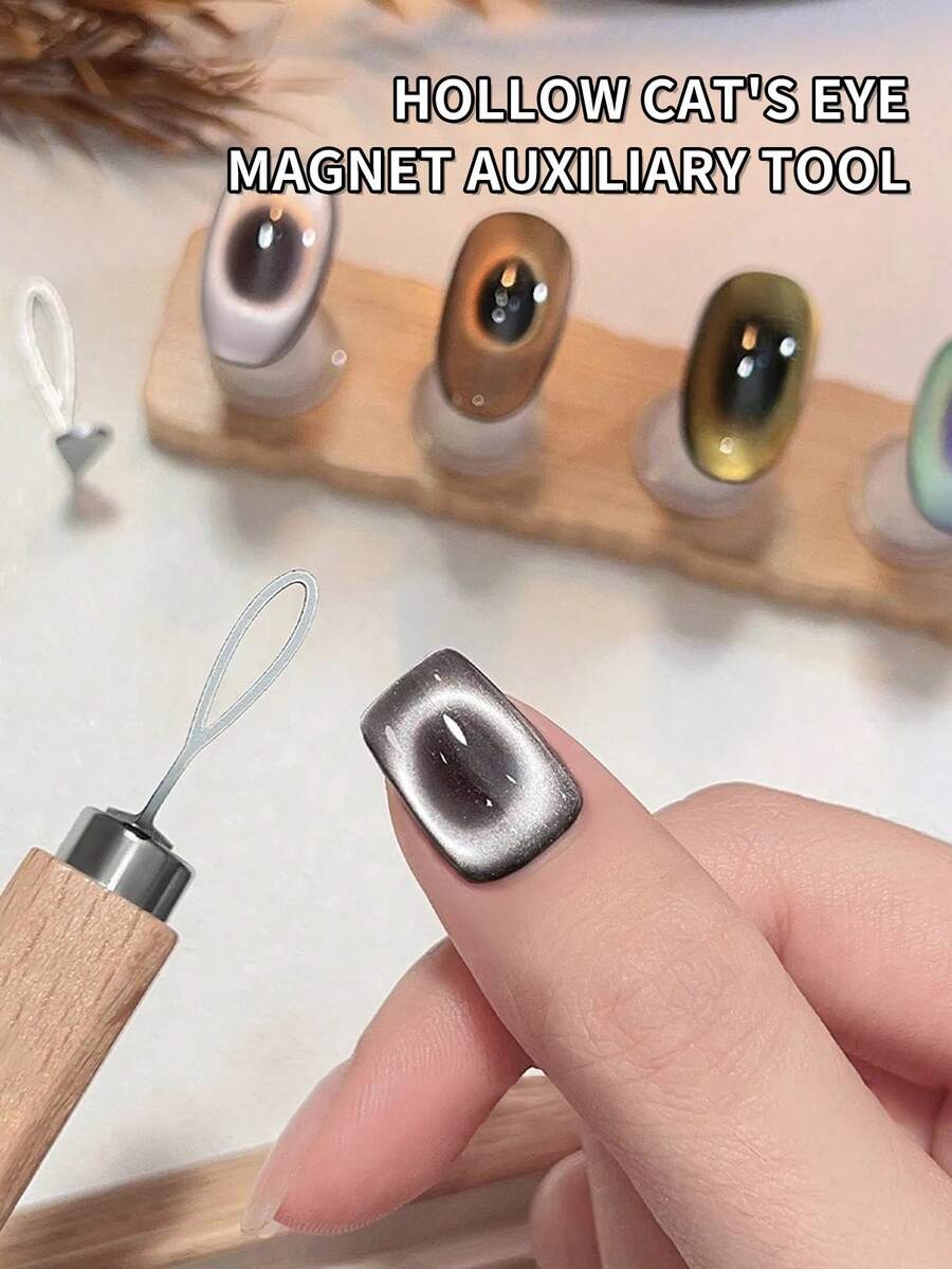 LYTTOA 2pcs Cat Nail Magnetic Gel, 3-In-1 Multi-Function Magnetic Stick & Strong Magnet Nail Art Tools - Multicolor - View 1