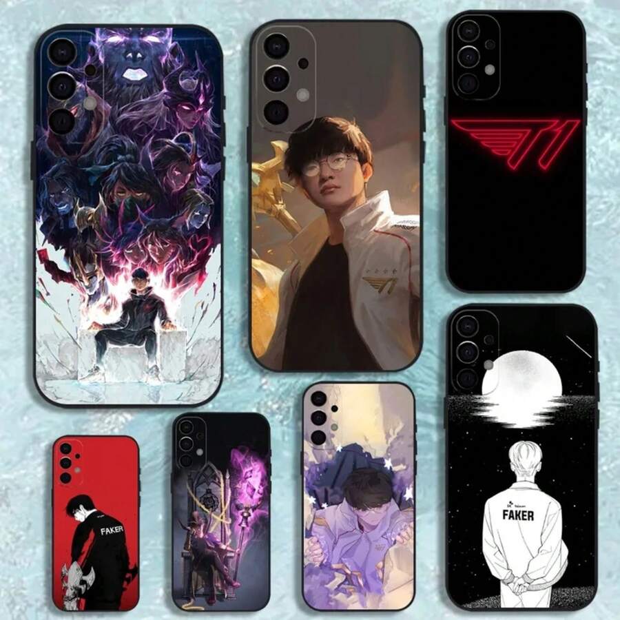 Faker T1 L-Lols Phone Case For Samsung S25,S24,S21,S22,S23,S30,Ultra,S20,Plus,Fe,Lite,Note,10,9,5G Black Cover.Christmas Accessories.Christmas  Stocking Stuffers Christmas Phone Case  17 Pro Case Limited-Time Discount  Case - Z3 - 查看 1