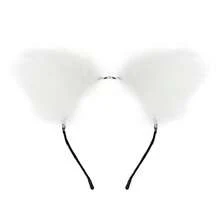 Sexy Lingerie Sexy Lingerie Cat Ears Plush Hairband For Women, Cute Cat-Shaped Hair Clip For Face Washing, Soft Fur Mask Headband