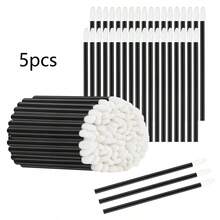 300 Pcs Disposable Lip Brushes, Lipstick Lip Gloss Wands Applicator Tool Makeup Beauty Tool Kits - Black - Black - View 9