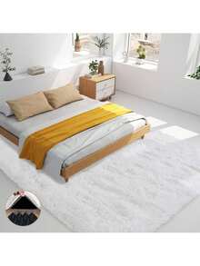 Alfombras para sala de estar, alfombra blanca grande y esponjosa para dormitorio, alfombras suaves y peludas para dormitorio de niños y niñas, decoración del hogar. - Blanco - Ver 8