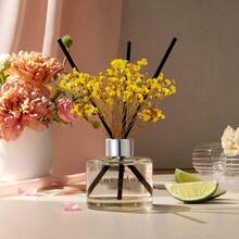 COCODOR Flower Reed Diffuser Set 6.7oz White Jasmine Scent Diffuser With Sticks Home Fragrance Reed Diffuser For Bathroom Shelf Decor Holiday Gifts - WhiteJasmine - View 6
