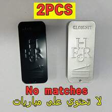 10个装 80mm x 34mm 复古铁质火柴盒香烟盒，复古做旧金属滑动盖设计，仿皮纹理收藏铁盒，父亲节礼物/男士时尚配饰/2025吸烟必备品（3.15"X1.34" 口袋尺寸，防锈涂层，圣诞礼物）