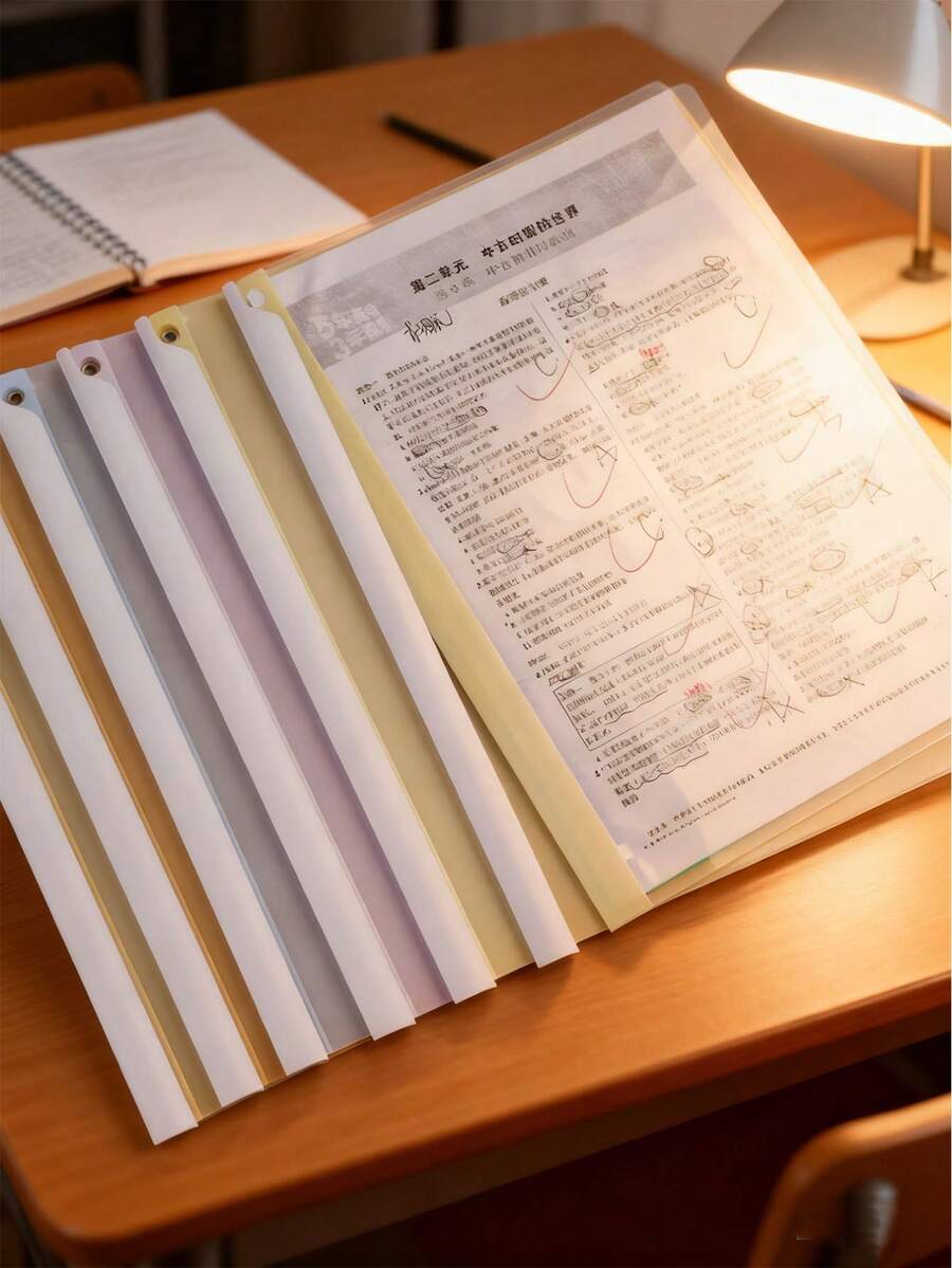 5pcs A4 Rotating Ring Binder Folders - Lockable Document Bags, Ideal For Students And Office, Perfect For Organizing Files, Reports, Resumes And Project Materials