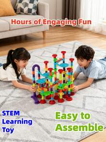 1pc/Lot Random Color Trajectory Ball Sliding Blocks, 3d Puzzle Building Blocks, Great For Christmas/Halloween/, Creative/Novelty Toys And Stress Relief Toys,Marble Run,Marbles,Educational Toys,Kids Tunnel,Fun Run,Ball Puzzle,Marble Run,Marbles,Ball - Orbital ball building blocks - View 4