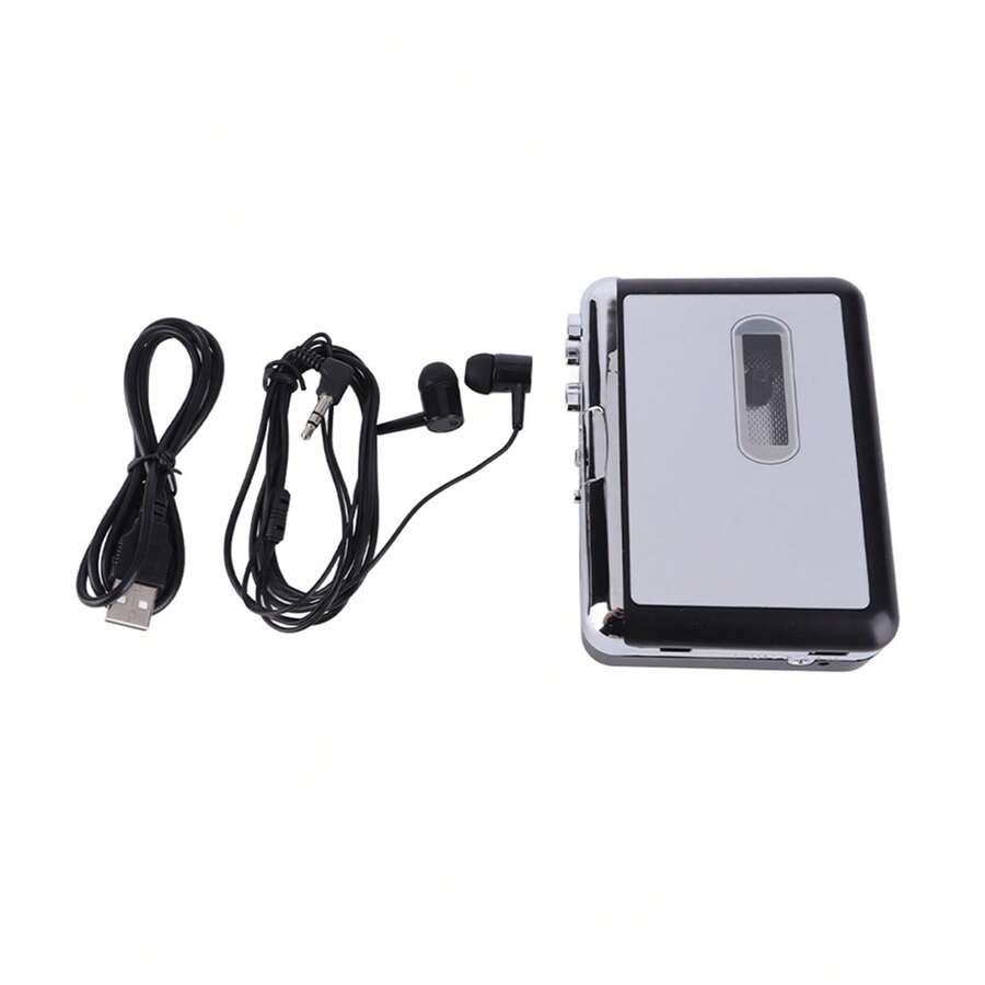 Portable Cassette Tape to MP3 Converter USB Flash Drive Capture Audio Music Player - Blanco - Ver 1