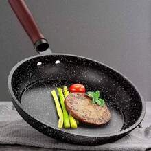 不粘煎锅套装；煎牛排、煎蛋、煎饼和户外露营的理想之选；适用于电磁炉和燃气灶；炊具套装，平底煎锅 - 彩色 - 查看 3