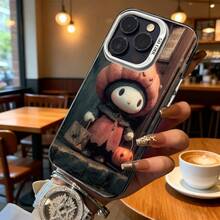 Funda de Teléfono Transparente Clara con Personaje de Pato Lindo Llevando Sombrero y Sosteniendo Calabaza Diseño de Tema Otoñal para iPhone 14 13 12 11 Pro Max y  Galaxy S23 S22 S21 S20 Adecuada para Todas las Estaciones Opción de Regalo Ideal - Plateado - Ver 6