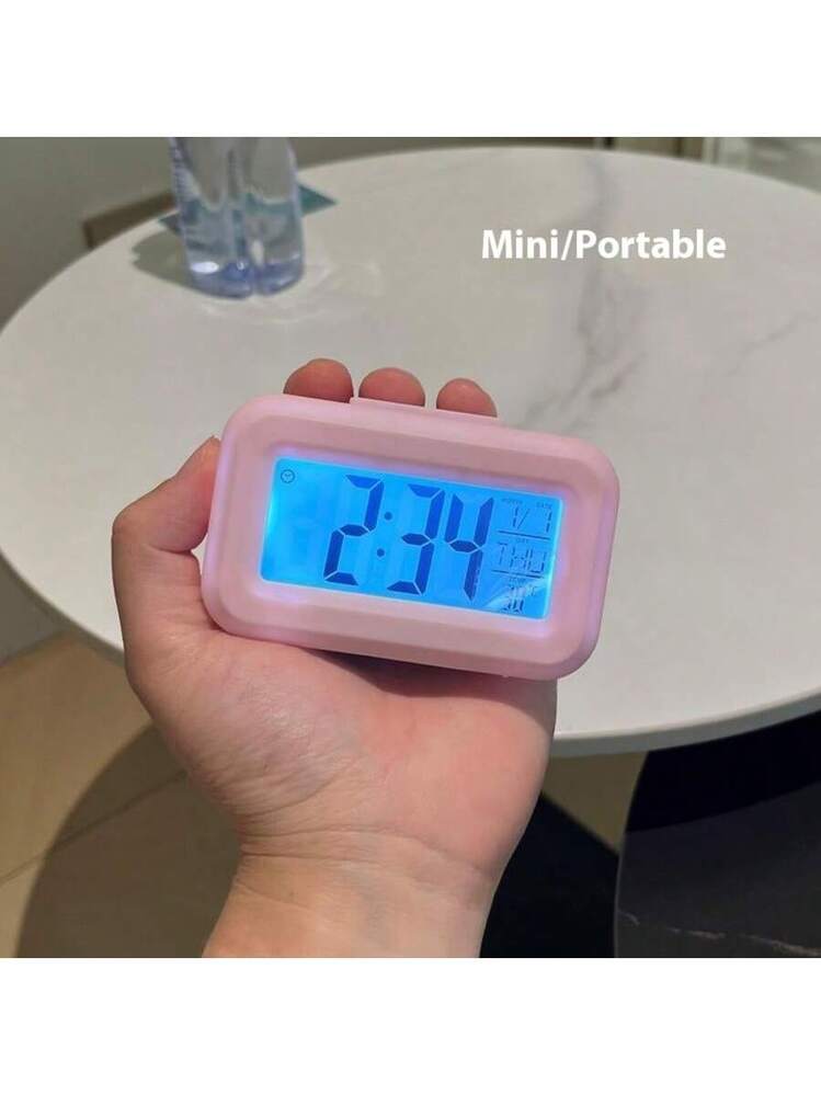 Sveglia LCD digale con calendario termometro per scrivania