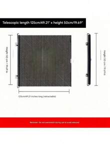 1pc Easy Install Retractable Black PVC Pet Gate - No Drill Fence For Indoor Stairs, Dog Barrier, Cat Enclosure With Automatic Closing Feature, Cat Gate For Outsid