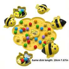 Magnetic Bee Honey Gathering Game Magnetic Fishing Game Desktop Toys, Focus Training, Family Night Party Game Prop - Multicolor - View 6