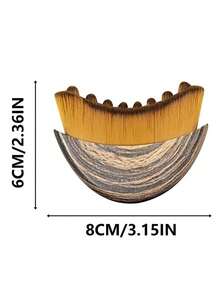 1件装淋巴引流面部按摩器及轮廓工具 - 用于缓解淋巴肿胀和浮肿，椭圆形刷毛设计，易于使用（无需吸力，操作简单），淋巴轮廓面部刷，干刷面部刷，淋巴引流按摩器，用于面部、下巴和下颌线塑形，符合人体工程学设计，精准贴合肌肤，缓解疲劳 - 彩色 - 查看 4