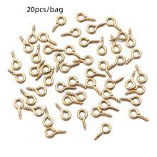 20 Peças Pinos de Parafuso de Olho de Ovelha em Aço Inoxidável, Conector de Colar Pingente de Prego em Formato de 9 Tamanhos Diferentes, Acessórios de Fabricação de Joias DIY