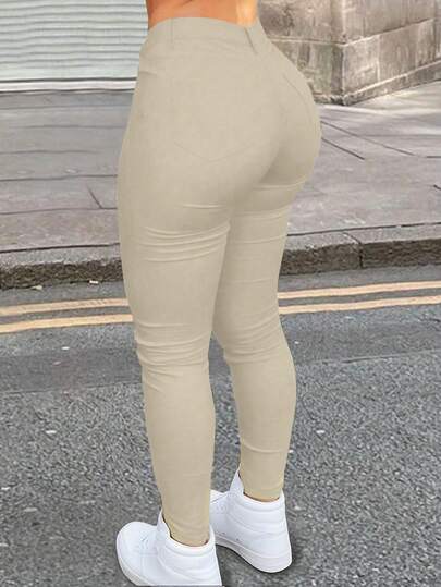 Apperloth A Plus Size Stretch Slant Pocket Skinny Pants Music Festival Spring