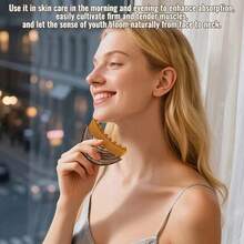 1件套淋巴引流按摩器和干式面部刷，符合人体工程学设计，用于淋巴塑形，精准勾勒肌肤轮廓，缓解疲劳，塑造面部、下巴和下颌线轮廓