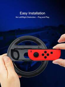 2pcs Switch OLED/Switch Controller Racing Wheel + 2pcs Grip Covers Set, Anti-Slip, Anti-Sweat, Anti-Drop, Anti-Scratch, Enhance Gaming Experience, Simulate Real Racing - Multicolor - View 7