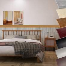 1pc 5cm/1.96in Peel And Stick Floor Transition Strips, Self-Adhesive Wood Grain Flooring Edge Trim, Easy To Cut Edge Sealing Tape - Ideal For Seamless Indoor Wall And Subfloor Decor, Gap Coverage, For Home And Construction Projects, Multi-Purpose Wood Grain Surface - Multicolor - View 11
