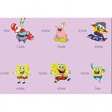 Spongebob Cake Topper, Patrick Star Cartoon Plush Doll, Cute Spongebob Birthday Party Cake Decorations