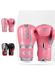 1 Pair Adult Boxing Gloves For Martial Arts, Muay Thai, Taekwondo, Non-Slip Breathable Gloves - Multicolor - View 1