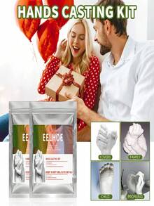 Bột tạo hình tay cho các cặp đôi, Vật liệu làm khuôn tay và chân 3D tự làm, Quà tặng ngày lễ tình nhân, Phù hợp với mọi lứa tuổi. Thanh thiếu niên, người lớn, các cặp đôi và bạn bè có thể cùng nhau tạo nên những kỷ niệm vô giá, Một lựa chọn quà tặng tuyệt vời. - Nhiều màu - Xem 5