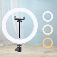 8-Inch LED Ring Light With Phone Holder, 43-Inch Adjustable Tripod Stand, Suitable For Selfie, Photography, Video Recording, Live Streaming, USB Powered - Multicolor - View 9