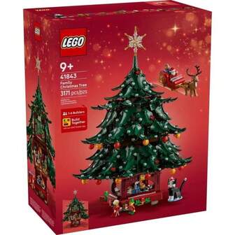  LEGO 41843 Family Christmas Tree Building Blocks For Boys And Girls, Children's Toy, Friend's Birthday Gift