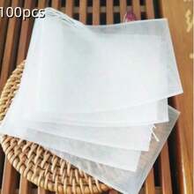 100pcs,Empty Nylon Tea Bags Mesh Tea Infuser Bag Herb Spice Strainer Bags With String,Nylon Disposable Tea Bags For Loose Leaf Tea,Coffee, Spice, Herbs, Drawstring Empty Tea Infuser - Multicolor - View 12