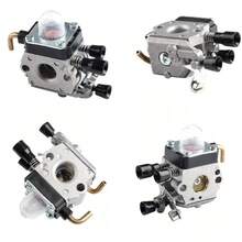 Carburador Carb, Reemplazo del carburador para STIHL FS38 FS45 FS46 FS55 FS74 FS75 FS76 FS80 FS85 - Plateado - Ver 3