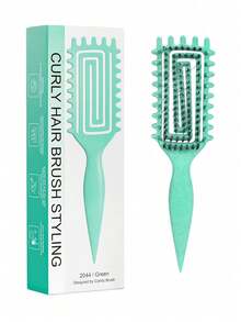 New Upgraded Curling Brush With Bristles And Special Design, Curling Brush Especially For Curly Hair, Shaping And Styling Curls For Men And Women, Reducing Pulling And Curl Separation, Hairbrushes, Combs, Hair Tools, Hair Products And Accessories For Barber Salon Beauty Travel Essentials - Multicolor - View 2