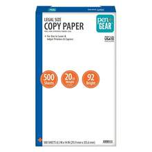 Copy Paper 8.5 X 14 Inches 92 Bright White 20 Lb Bond 500 Sheets Per Ream - 1 - 查看 3