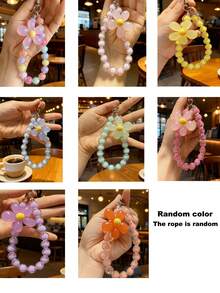 1 pieza/2 piezas Llavero de teléfono con forma de caramelo de color aleatorio anti-pérdida, colgante de llavero adecuado para viajes - Color aleatorio - Ver 9