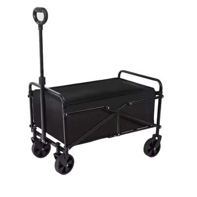 Collapsible All-Terrain Wagon Cart - Foldable Utility Wagon For Camping & Shopping