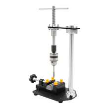 LianDu-US Manual Tapping Machine, Precision Hand Tapper, Vertical Tapping Tool With 6 Taps, 1 Vise And 1 Chuck Wrench For Tapping Aluminum Alloys, Stainless Steel, Mold Steel,, 6.3*4.72*10.04in - Black - View 7