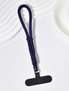 1pc Premium 360° Rotating Anti-Twist Phone Lanyard, With Metal Clasp, Anti-Lost Adjustable Wrist Strap, Durable Polyester Cord, Multifunctional Smartphone Hanging Strap, Solid Color Unisex Camera/Key Chain Pendant, With Spacer