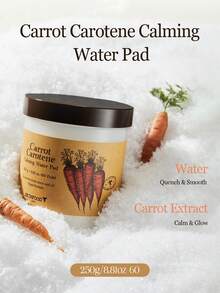 SKINFOOD Carrot Soothing Hydrating Cotton Pads | Instant Soothing Hydration | Calms Redness, Revitalizes Skin - Carrot Carotene Calming Water Pad - View 3